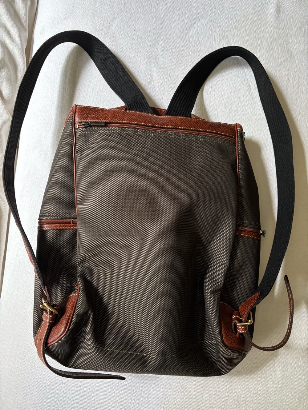Longchamp Classic Dark Green with Leather Trim Weekend Duffel & Backpack Set - Picture 4 of 8